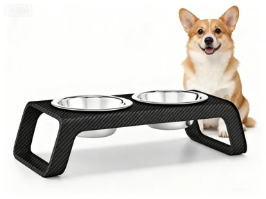Custom Carbon Fiber Pet Feeding Rack factory