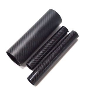 Gwo dyamèt 3K Kabòn Fib Tib 50mm