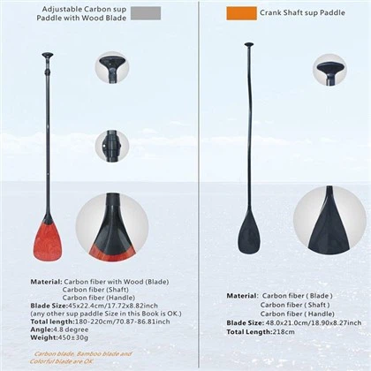 Kabòn Fib bato SUP Paddle